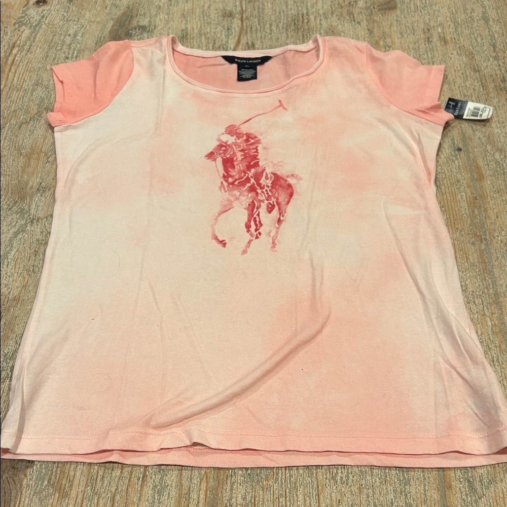 Ralph Lauren Soft Pink Cotton Tee